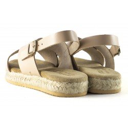SANDALIAS MON&GOT PIEL SUELA ESPARTO